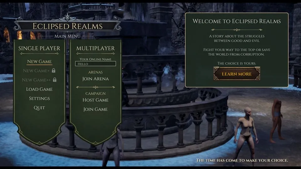 Main Menu